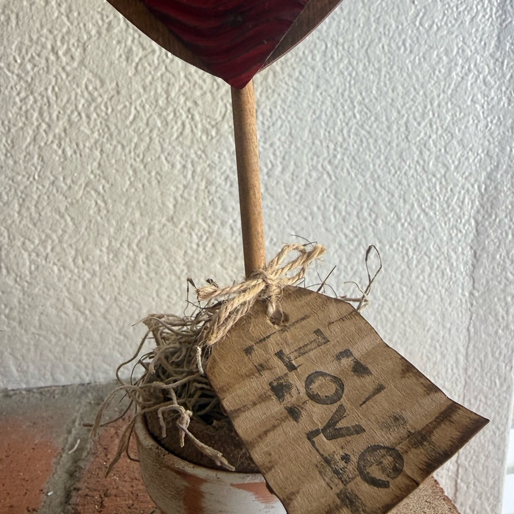 Handmade Heart Topiary Set - Picture 6 of 15